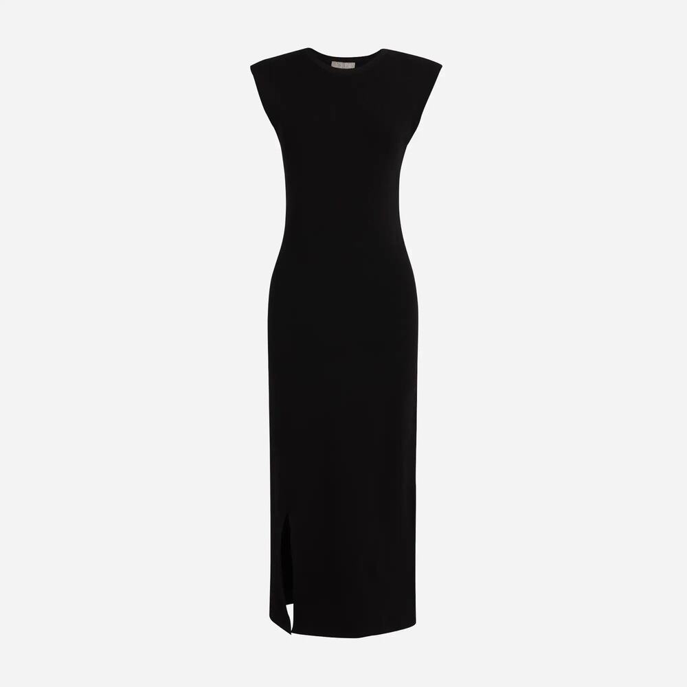 J.Crew Sleeveless Sweater‎ Dress in Stretch Viscose Blend Black BY501 Classic